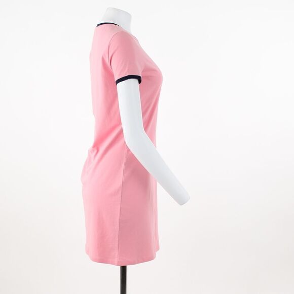 Tommy Hilfiger Vertical Logo Dress English Rose - Picture 5 of 5